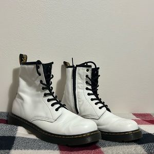 Dr. Martens, White, Men’s Size 5, Gently Used